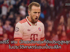 แฮร์รี่ เคน กลายเป็นนักเตะอังกฤษที่ยิงประตูสูงสุดในประวัติศาสตร์แชมเปี้ยนส์ลีก